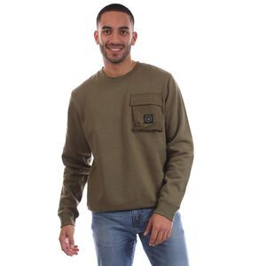 Marshall Artist Mens Nevado Crew Neck Sweatshirt / Green